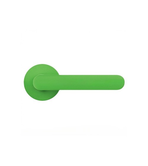 Poignée de porte de couleur Vert Citron - Moon One Ronde -  poignée design