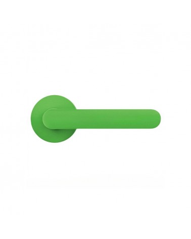 Poignée de porte de couleur Vert Citron - Moon One Ronde -  poignée design