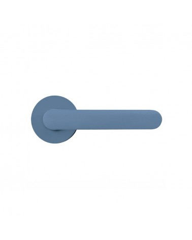 Poignée de porte de couleur Bleu Océan - Moon One Ronde -  poignée design