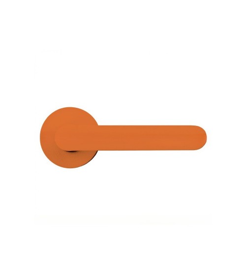 Poignée de porte de couleur Orange  - Moon One Ronde -  poignée design