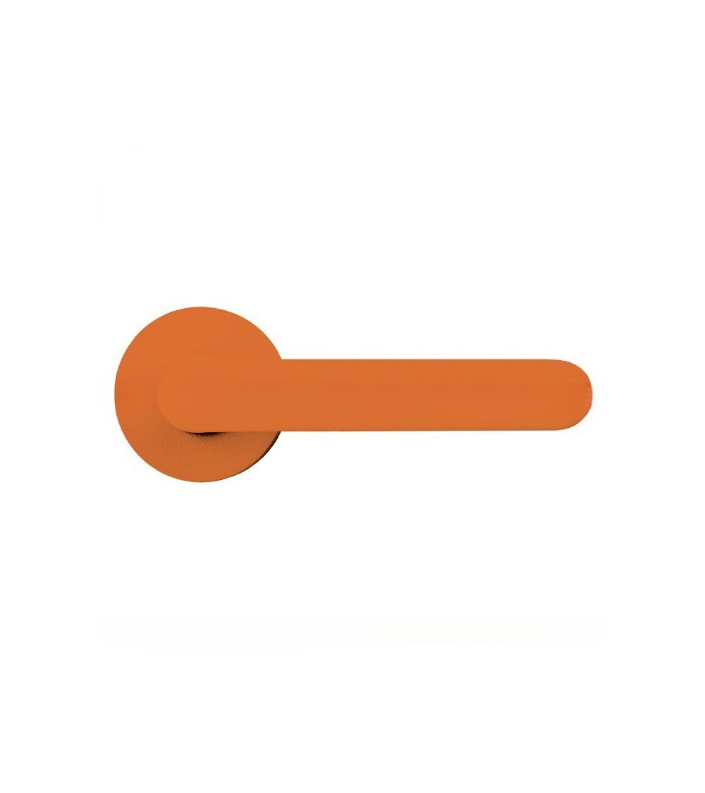 Poignée de porte de couleur Orange  - Moon One Ronde -  poignée design