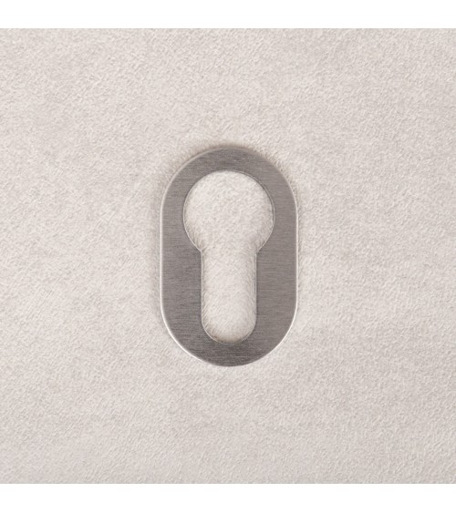 Rosace de porte VERUM slim, pour clé à barillet -  poignée design