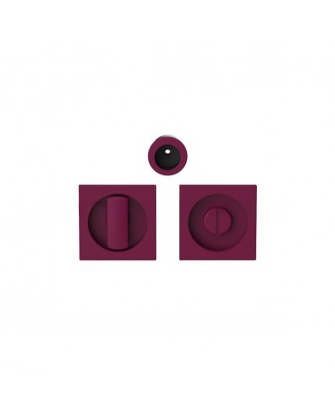 Poignée pour porte coulissante à condamnation de couleur violet bordeaux Moon One poignée design