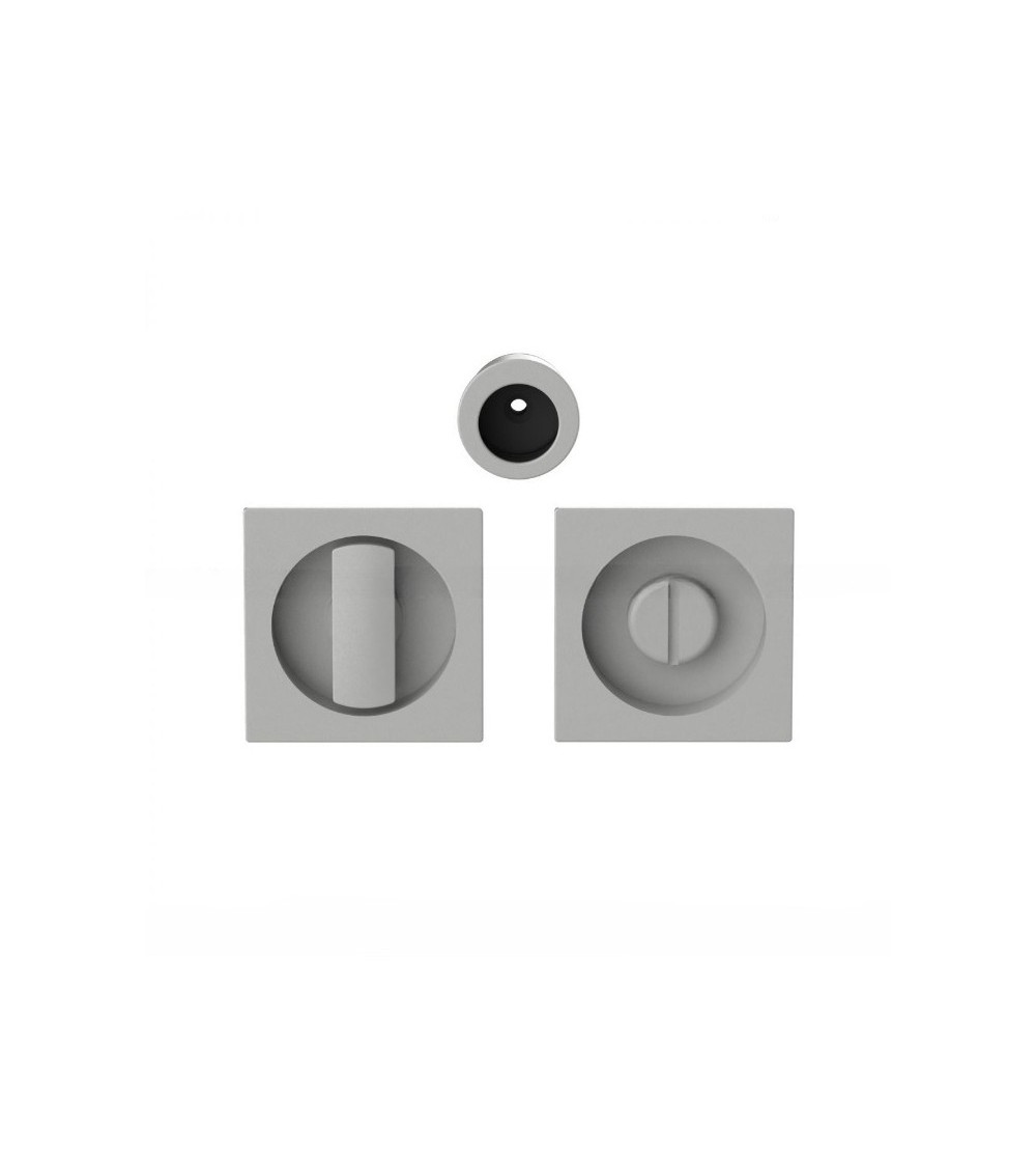 Poignée pour porte coulissante à condamnation de couleur argent Moon One poignée design