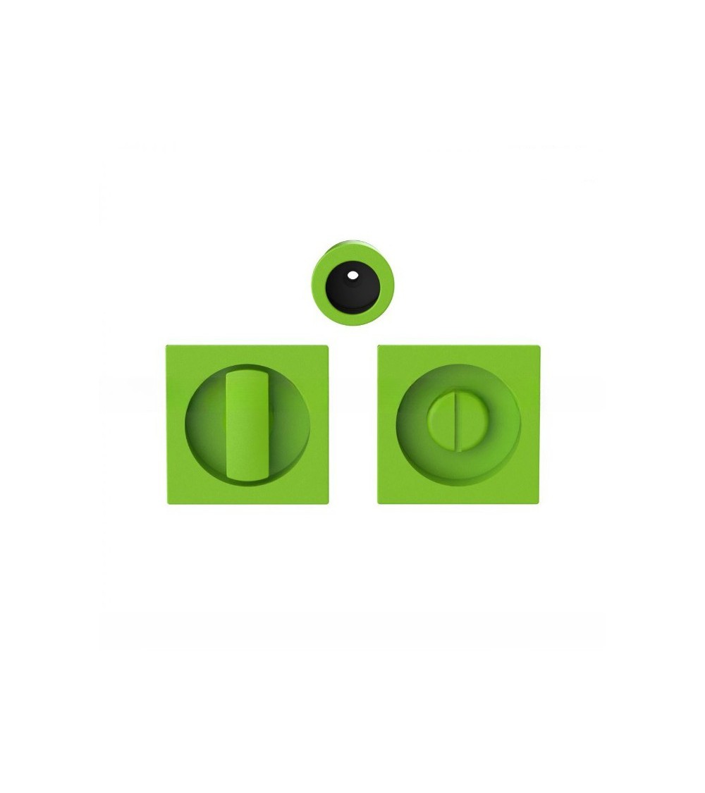 Poignée pour porte coulissante à condamnation de couleur vert citron Moon One poignée design