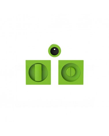 Poignée pour porte coulissante à condamnation de couleur vert citron Moon One poignée design