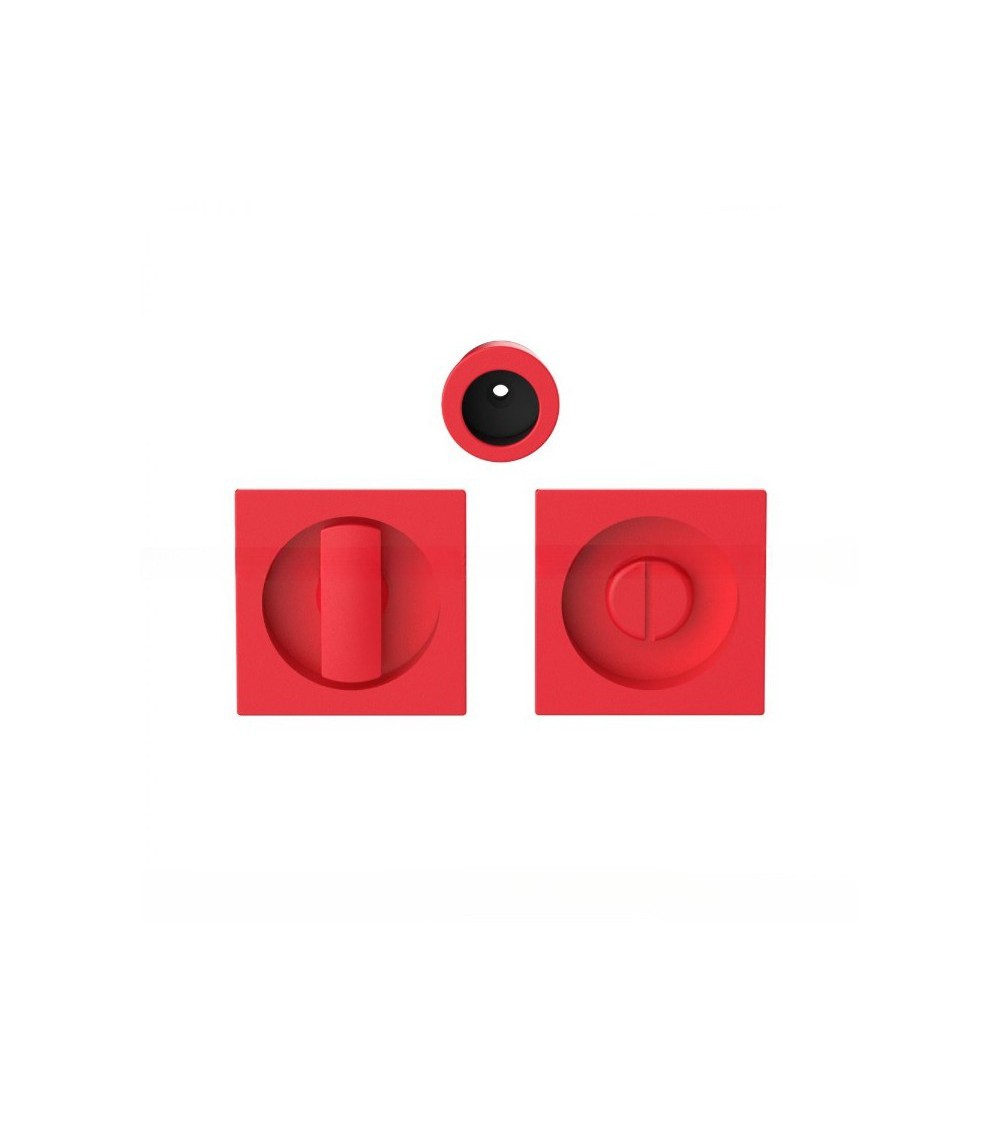 Poignée pour porte coulissante à condamnation de couleur rouge fraise Moon One poignée design