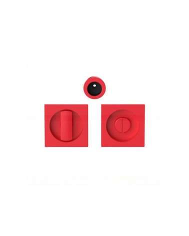 Poignée pour porte coulissante à condamnation de couleur rouge fraise Moon One poignée design
