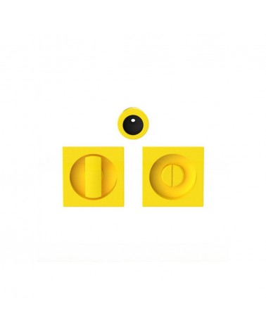 Poignée pour porte coulissante à condamnation couleur jaune citron Moon One poignée design