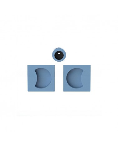 Poignée pour porte coulissante couleur bleu océan Colombo Design Moon One poignée design