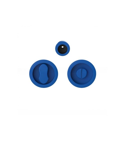 Poignée pour porte coulissante à condamnation couleur Bleu Capri Moon One poignée design
