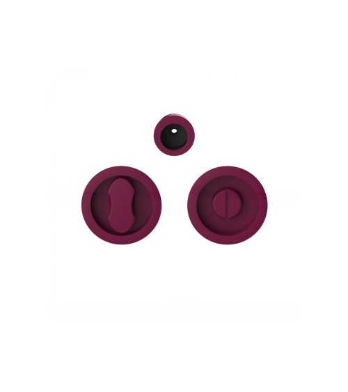 Poignée pour porte coulissante à condamnation violet bordeaux Moon One poignée design