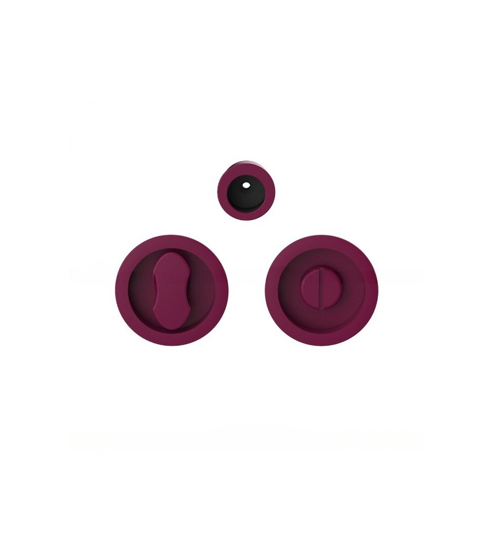 Poignée pour porte coulissante à condamnation violet bordeaux Moon One poignée design