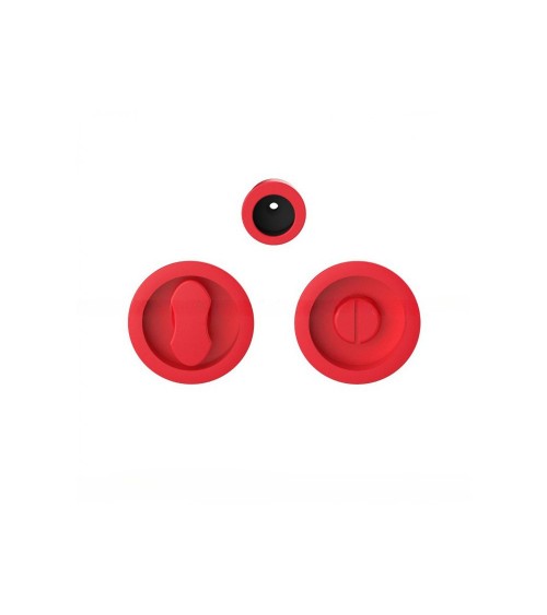 Poignée pour porte coulissante à condamnation rouge fraise Moon One poignée design
