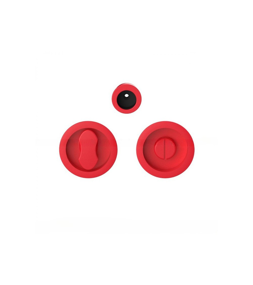 Poignée pour porte coulissante à condamnation rouge fraise Moon One poignée design