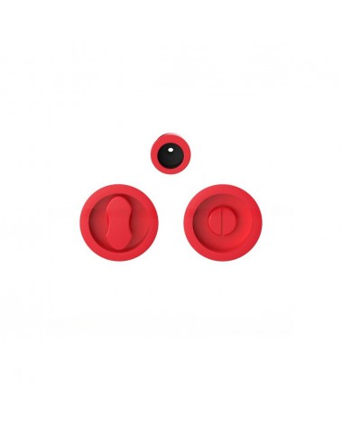 Poignée pour porte coulissante à condamnation rouge fraise Moon One poignée design