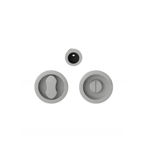 Poignée pour porte coulissante à condamnation couleur argent Moon One poignée design