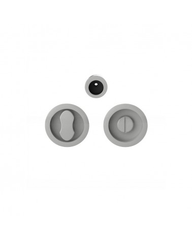 Poignée pour porte coulissante à condamnation couleur argent Moon One poignée design