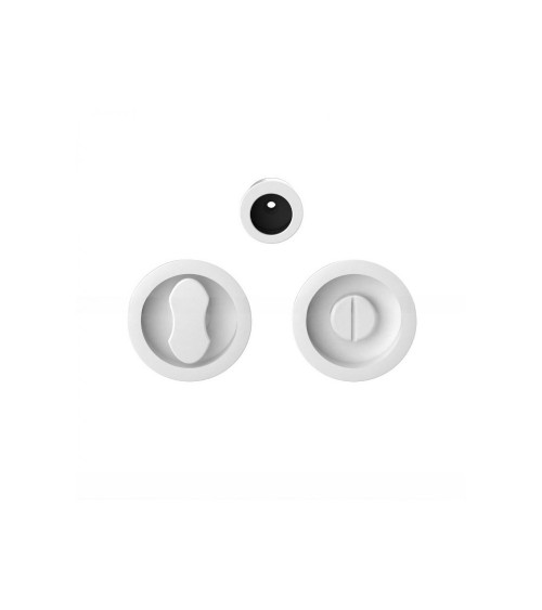 Poignée pour porte coulissante à condamnation couleur blanche Moon One poignée design