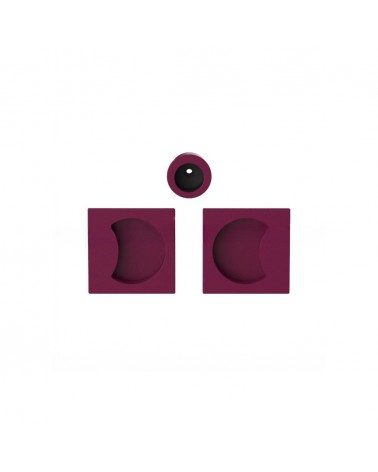 Poignée pour porte coulissante couleur violet bordeaux Moon One poignée design