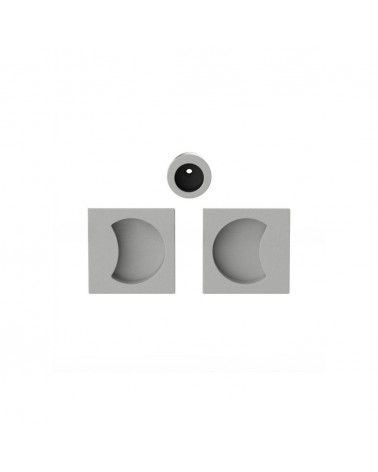 Poignée pour porte coulissante de couleur argent Colombo Design Moon One poignée design