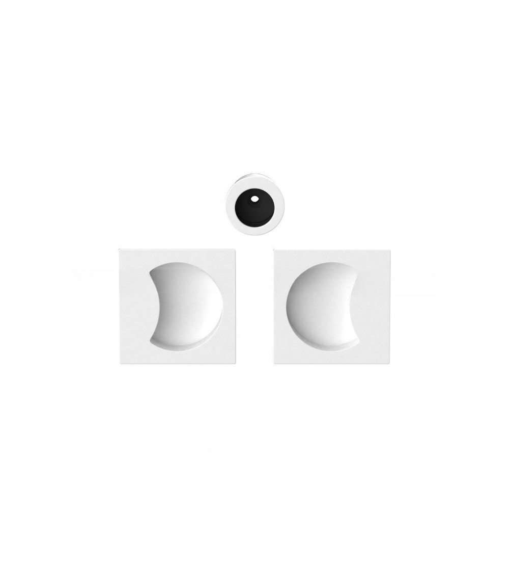 Poignée pour porte coulissante blanche Colombo Design Moon One poignée design