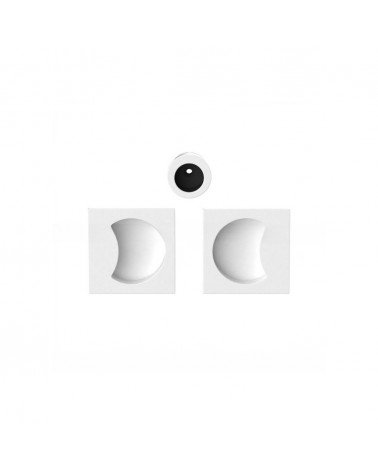 Poignée pour porte coulissante blanche Colombo Design Moon One poignée design