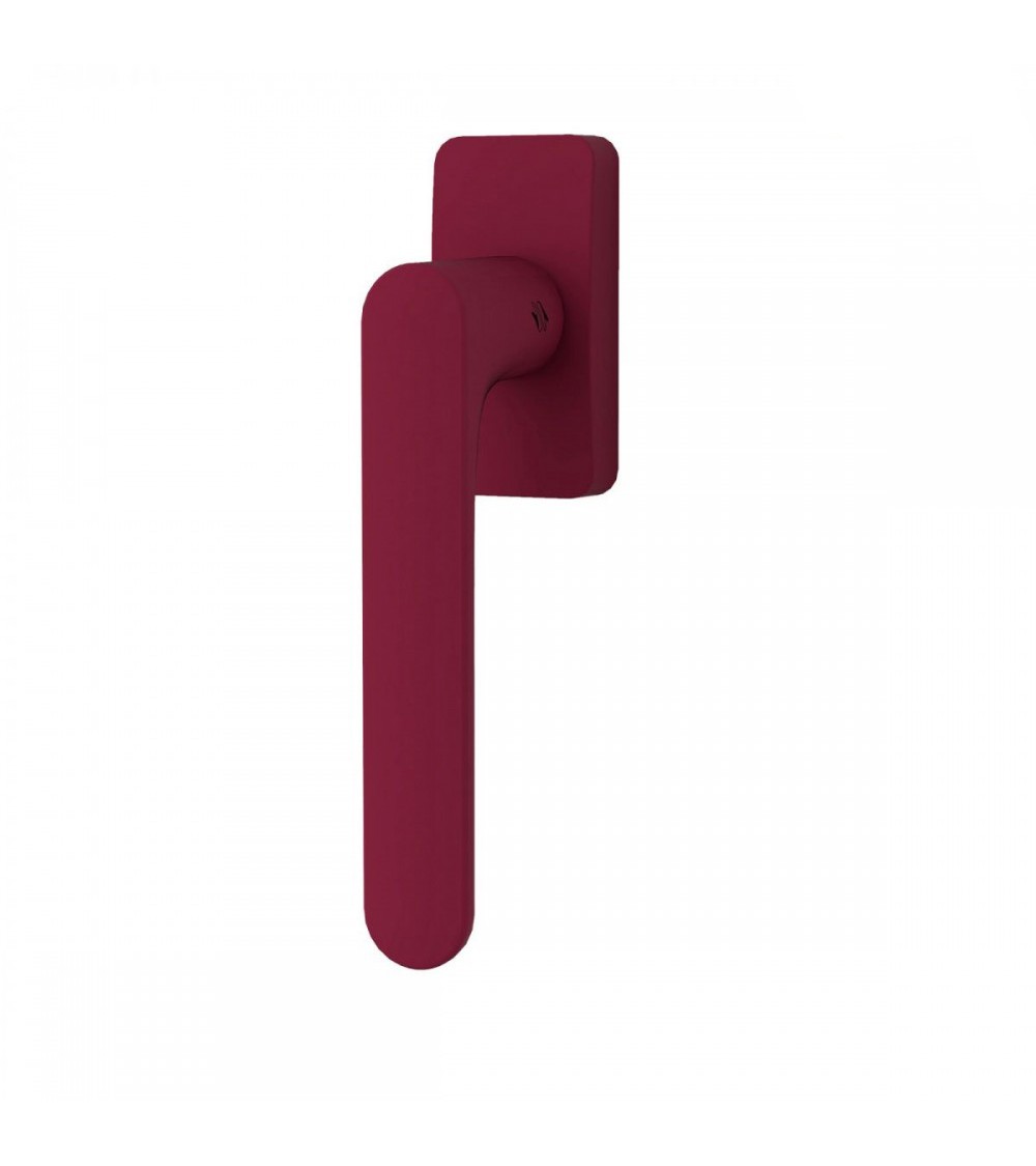 Poignée de fenêtre de couleur Violet Bordeaux - Moon One Carrée -  poignée design