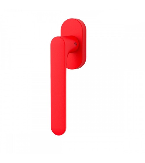 Poignée de fenêtre de couleur Rouge Fraise - Moon One Ronde -  poignée design