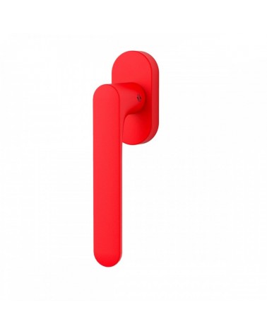 Poignée de fenêtre de couleur Rouge Fraise - Moon One Ronde -  poignée design