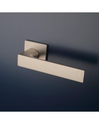 Poignée de porte ALISSO poignée design couleur 1 montée sur une porte