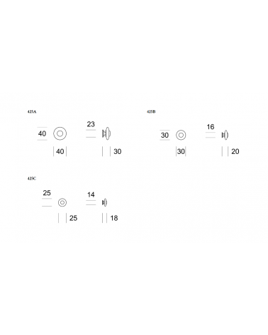 Bouton de meuble en verre ASTER -  poignée design