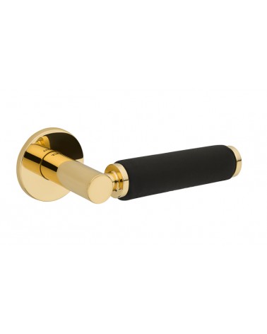 Poignée de porte contemporaine en cuir TUPAI 4200/202 ronde -  poignée design