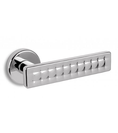 Poignée de porte chrome sablé Ento Mabelle poignée design