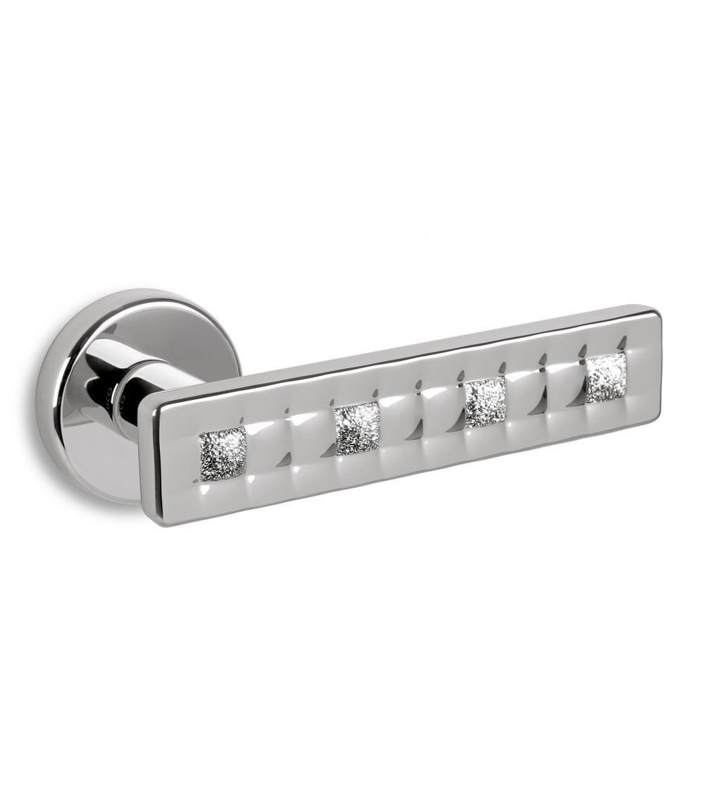 Poignée de porte chrome sablé Ento Mabelle poignée design