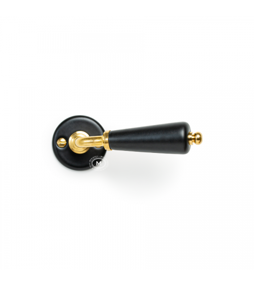 Poignée de porte en porcelaine noire Merigous -  poignée design