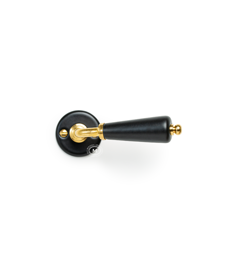 Poignée de porte en porcelaine noire Merigous -  poignée design