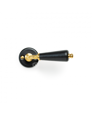 Poignée de porte en porcelaine noire Merigous -  poignée design