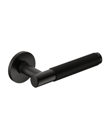 Poignée de porte noire Time Slim poignée design vue incilinée