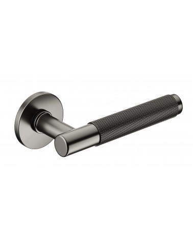 Poignée de porte graphite Time Slim poignée design vue inclinée