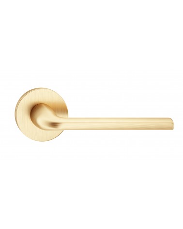 Poignée de porte or poli Scandi slim quincaillerie design vue de face
