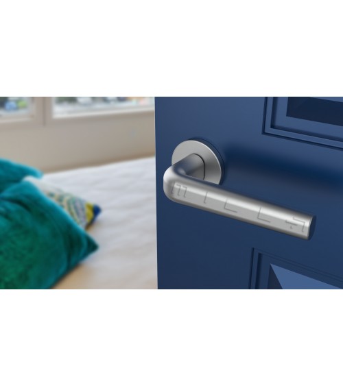 Poignée de porte chrome satiné INULLA poignée design