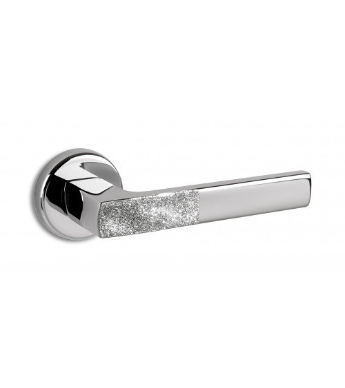 Poignée de porte Chrome poli ENTO SAND -  poignée design