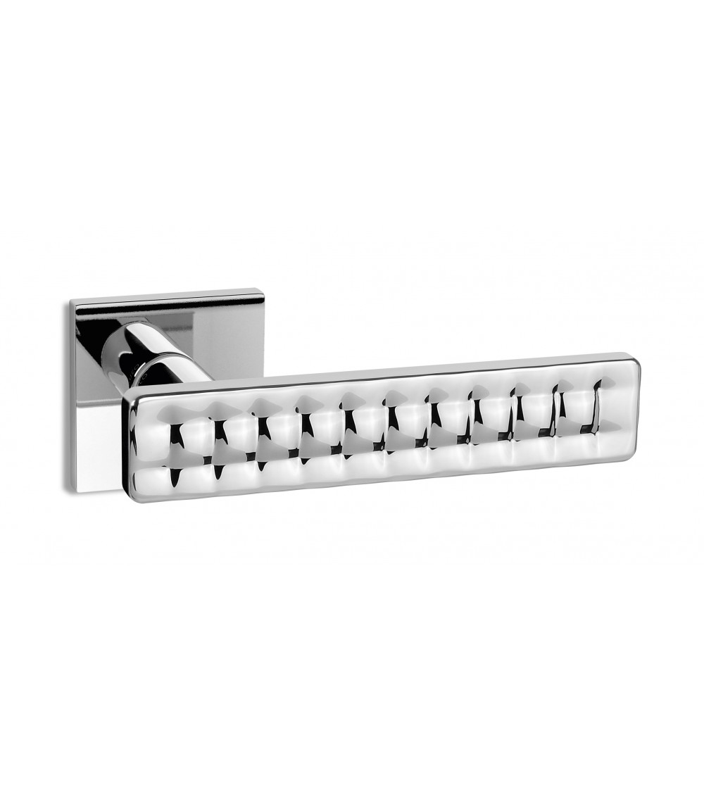 Poignée de porte Chrome Sablé ENTO MABELLE SQ -  poignée design