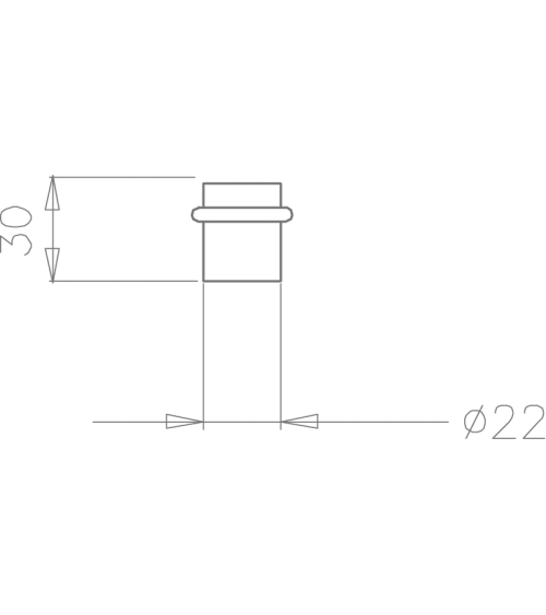 Butée de porte blanc TUPAI 1699 quincaillerie design