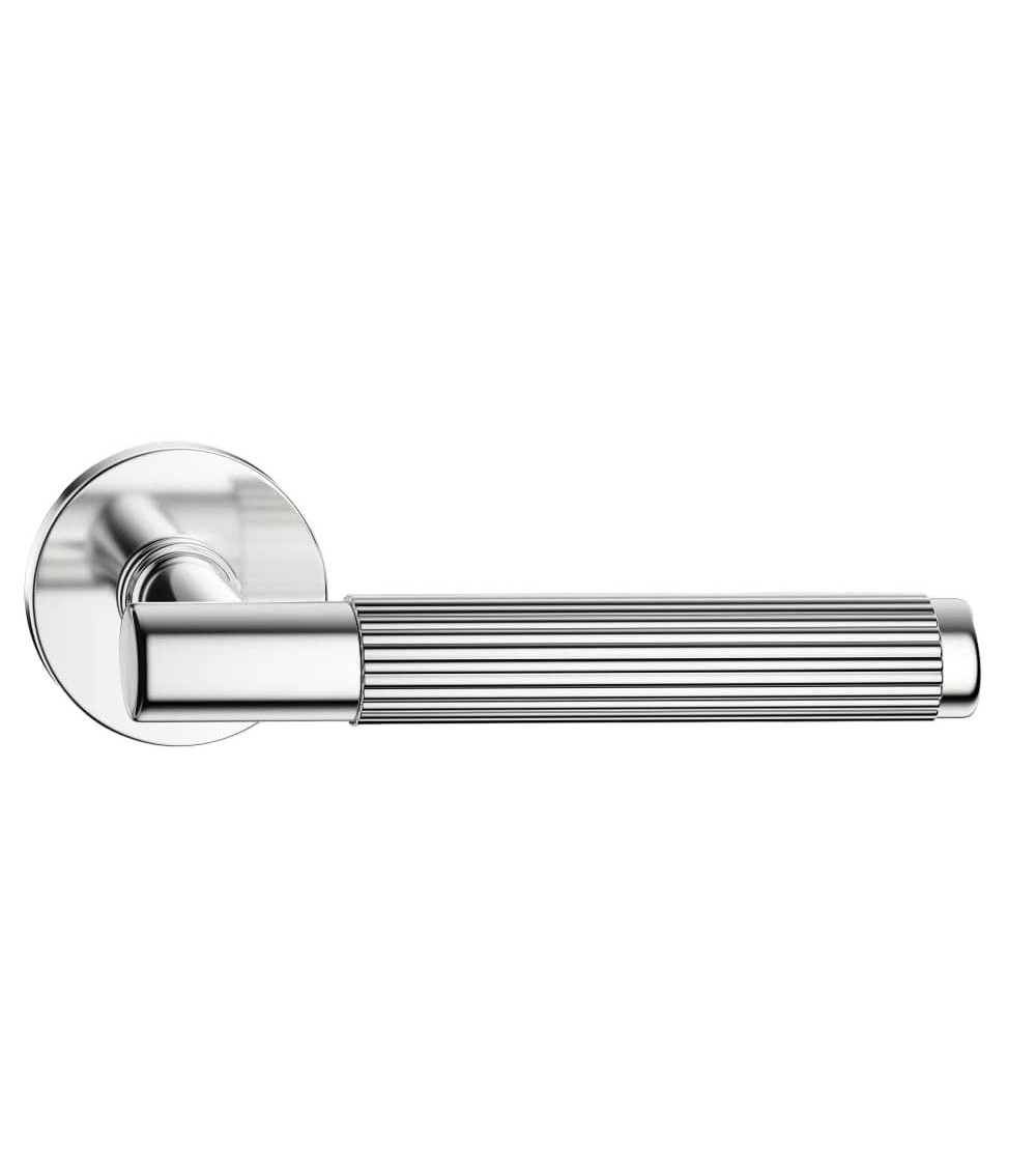 Poignées de porte chrome poli Time Linear Slim quincaillerie design