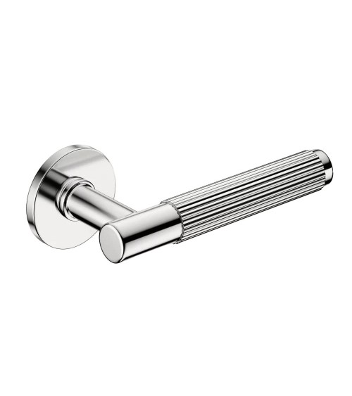 Poignées de porte chrome poli Time Linear Slim quincaillerie design
