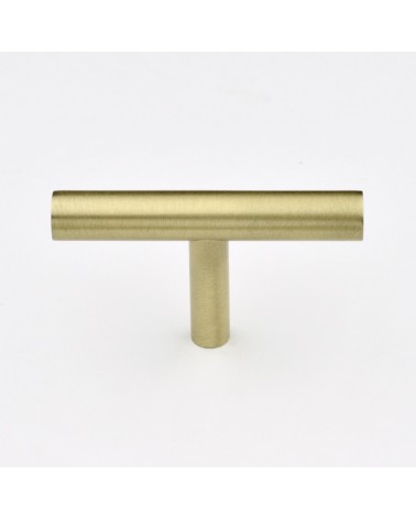 Bouton de meuble en laiton T-Bar poignée design