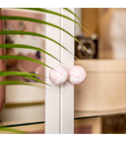 Bouton de meuble en bois de hêtre Lila poignée design