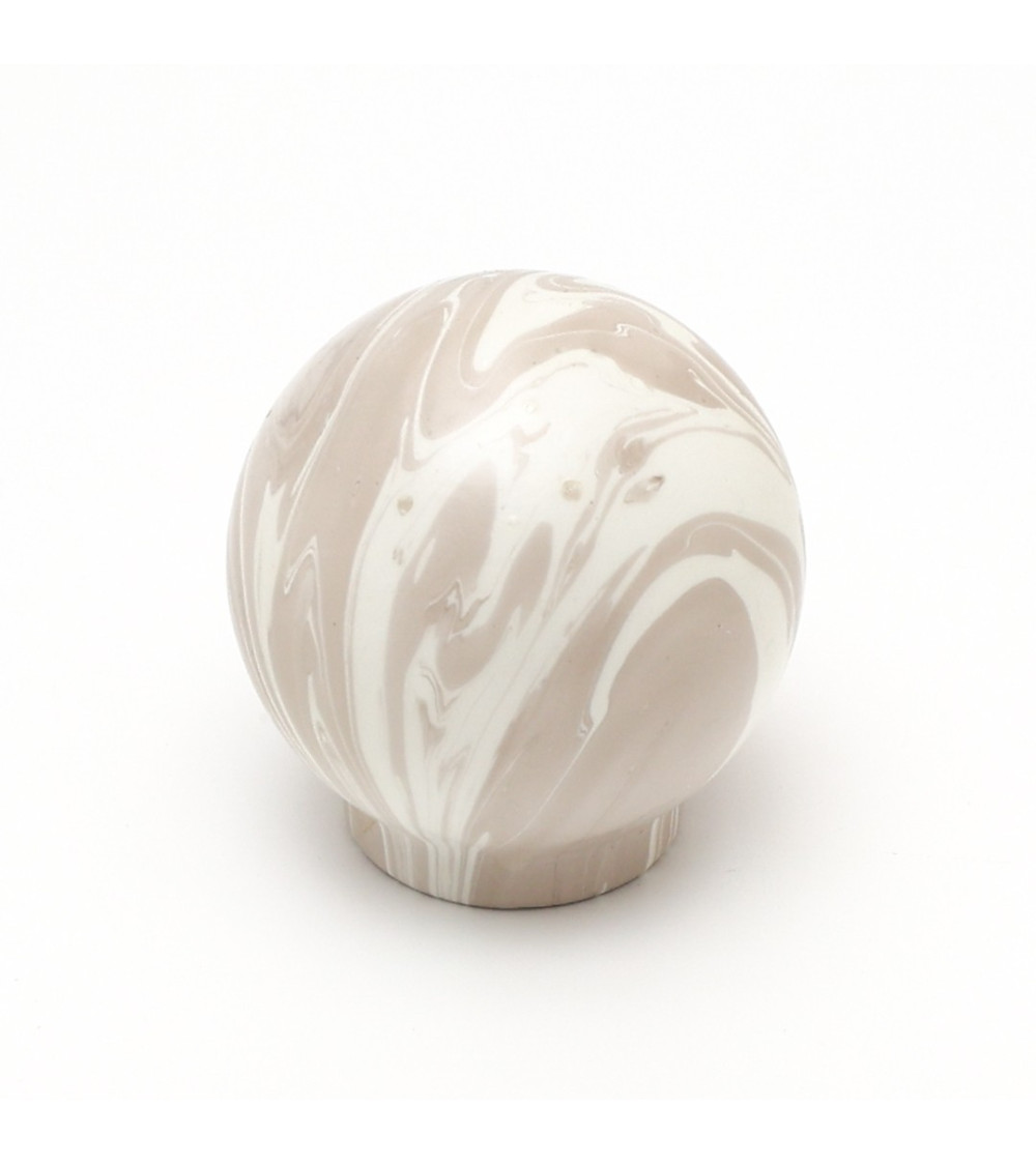 Bouton de meuble en bois de hêtre Gris poignée design